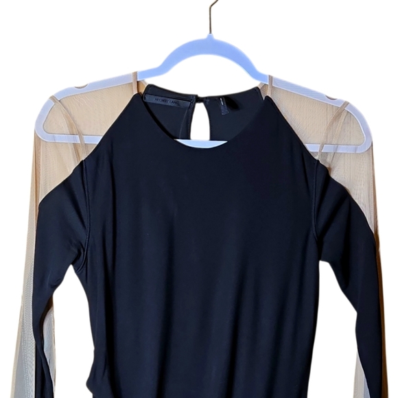 Helmut LangIllusion-Sleeve Midi Dress Size Medium - Picture 3 of 9